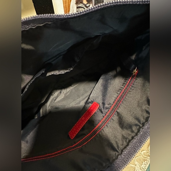 Tommy Hilfiger Navy and White Patterned Bag New no tags - Picture 5 of 6